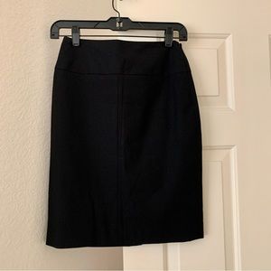Banana Republic black wool skirt size 0P